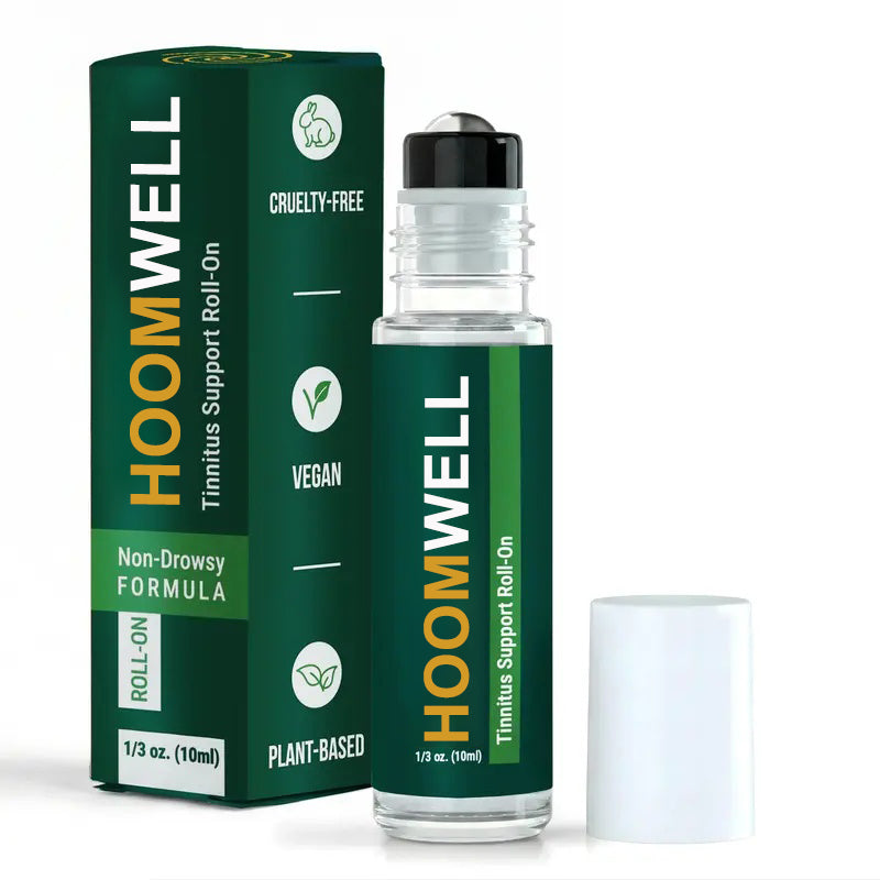 HOOMWELL Sensory Support Roll-On 🌿 Calm Ear Noise & Promote Peace – With Benfotiamine & Essential Oils ✨