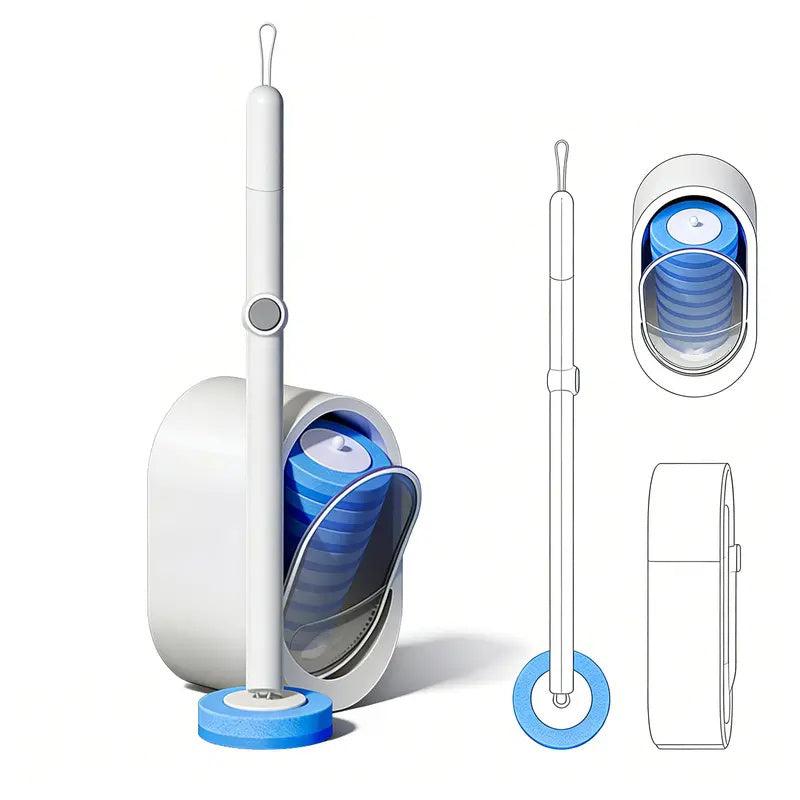 Toilet Scrubber Kit 🧼✨ Self-Cleaning Disposable Pads – No Mess, No Odor