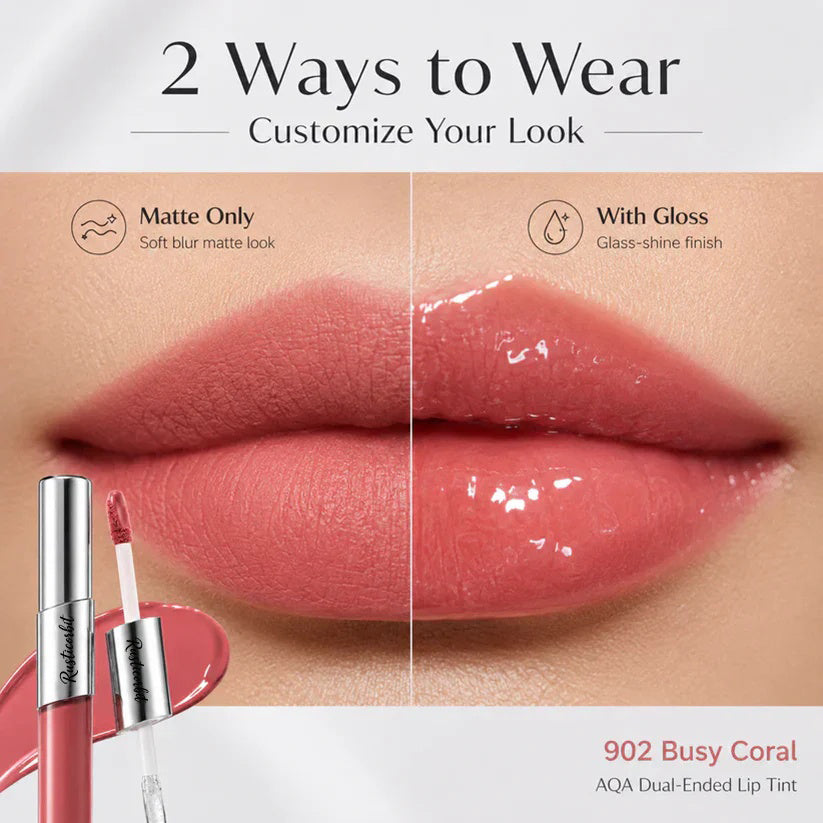 Perfect Twin Lip — Dual-Ended Liquid Lipstick with Velvet Matte Color and Glossy Shine