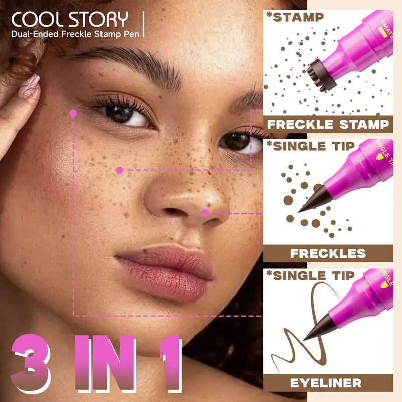 ✨Waterproof Freckles & Eyeliner 2-in-1 Makeup Pen