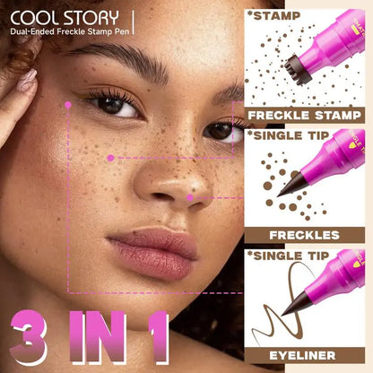 ✨Waterproof Freckles & Eyeliner 2-in-1 Makeup Pen