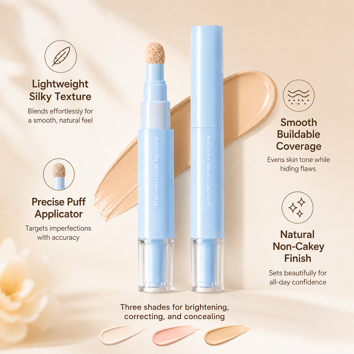 Dual-effect Concealer & Foundation Eye Concealer