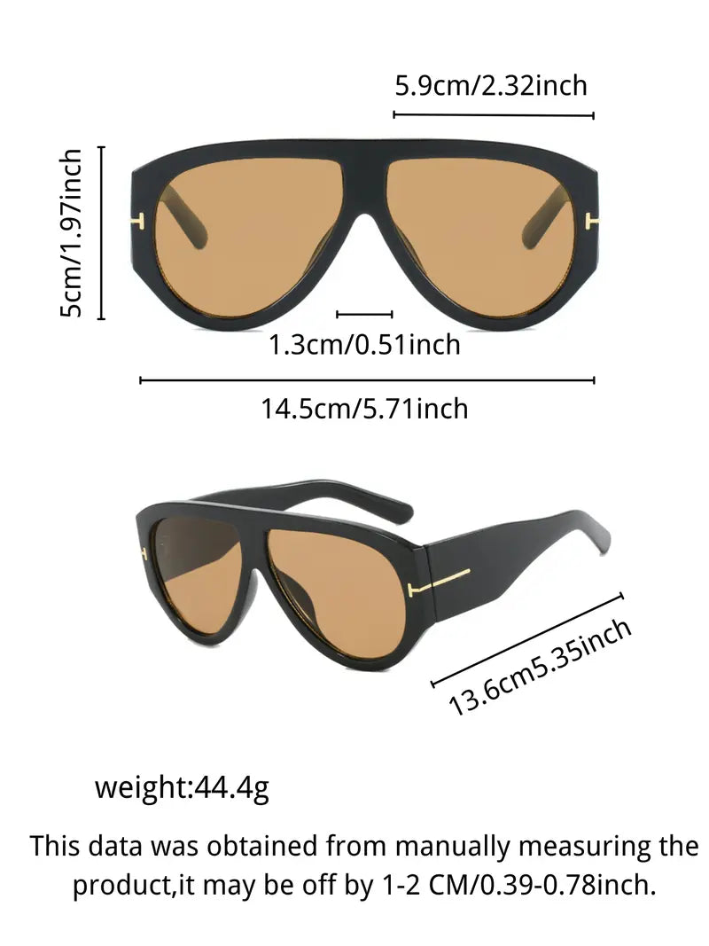 Unisex Retro Oversized Aviator Shades