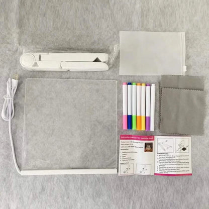 🎨 LED Drawing Board with 13 Color Effects ✨ Fun Neon Art for Kids 🌈