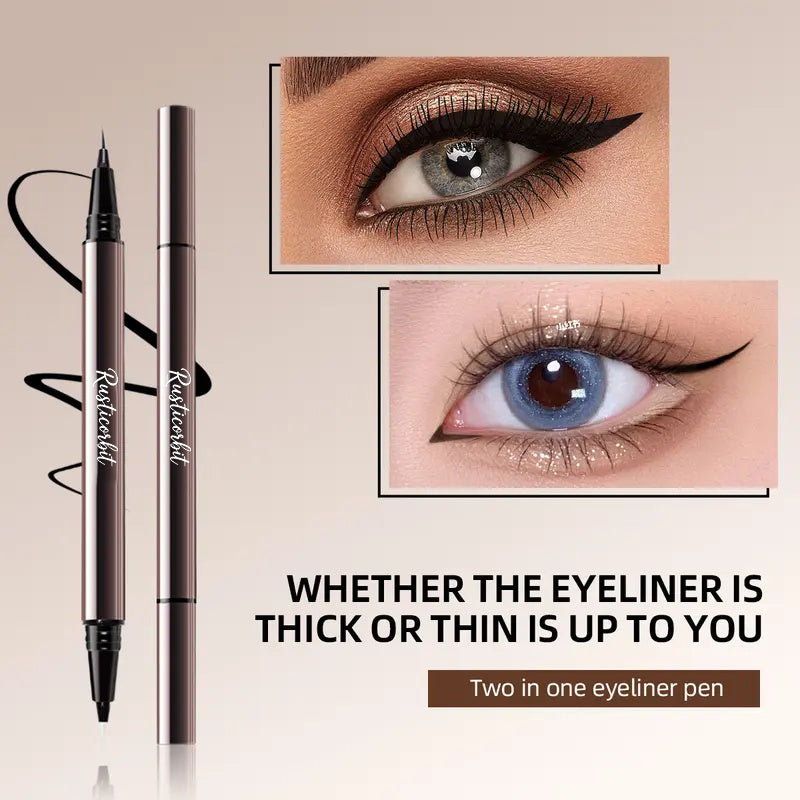 24H Waterproof Dual-Ended Liquid Eyeliner 💦 Smooth & Lightweight