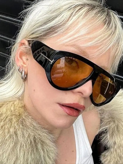Unisex Retro Oversized Aviator Shades