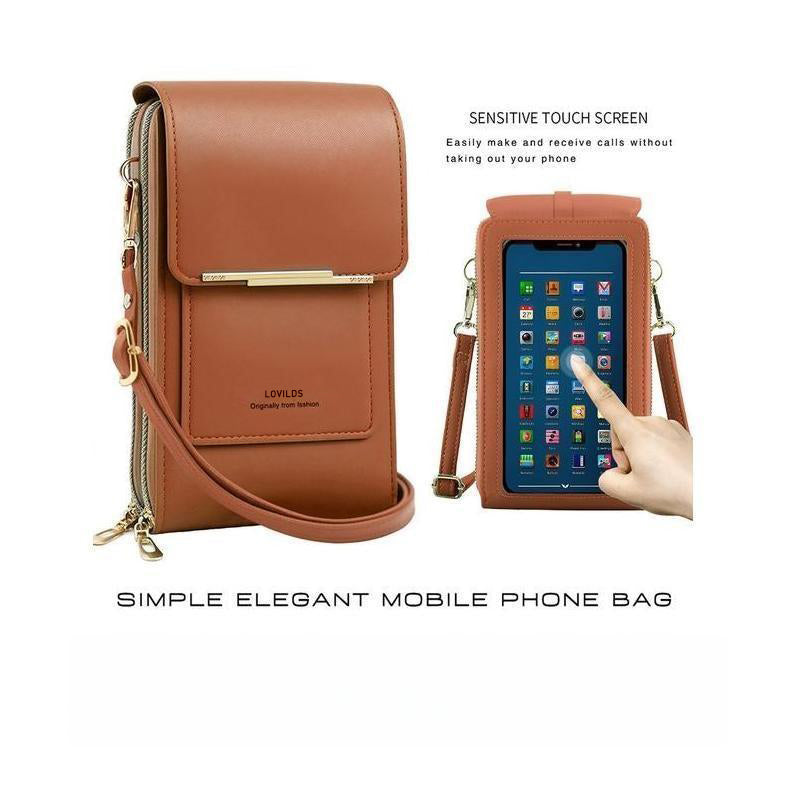 🔥Final 3 Hours: 60% OFF LOVILDS™2026 Trendy Minimalist Elegant Women's Touchscreen Crossbody Phone Wallet